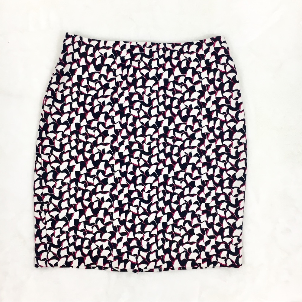 Ann Taylor factory print pencil skirt